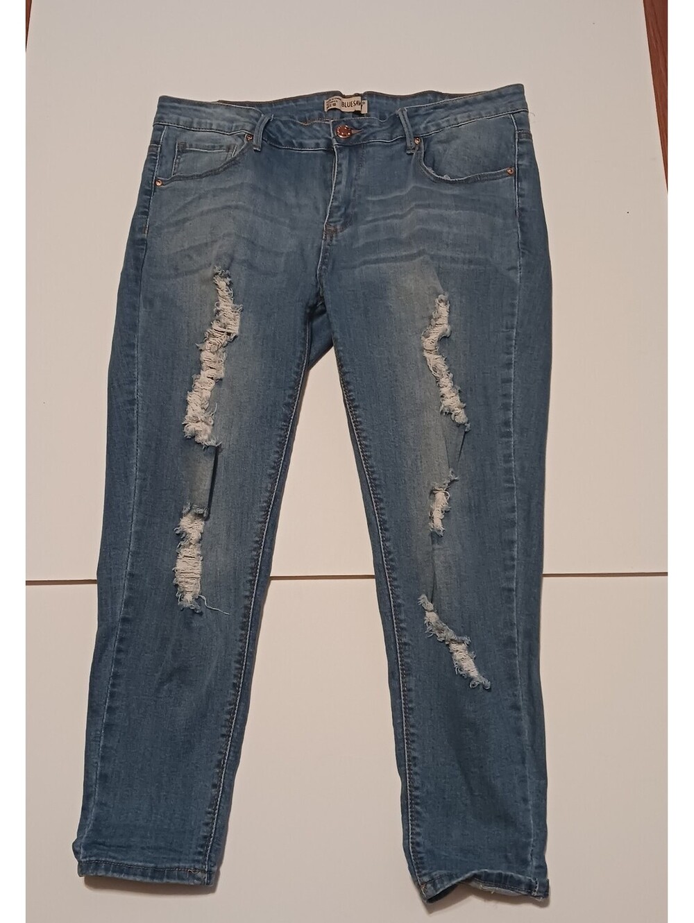 Blue Savvy Women's  Lightwash  Stretch  Jean Pants Size 18